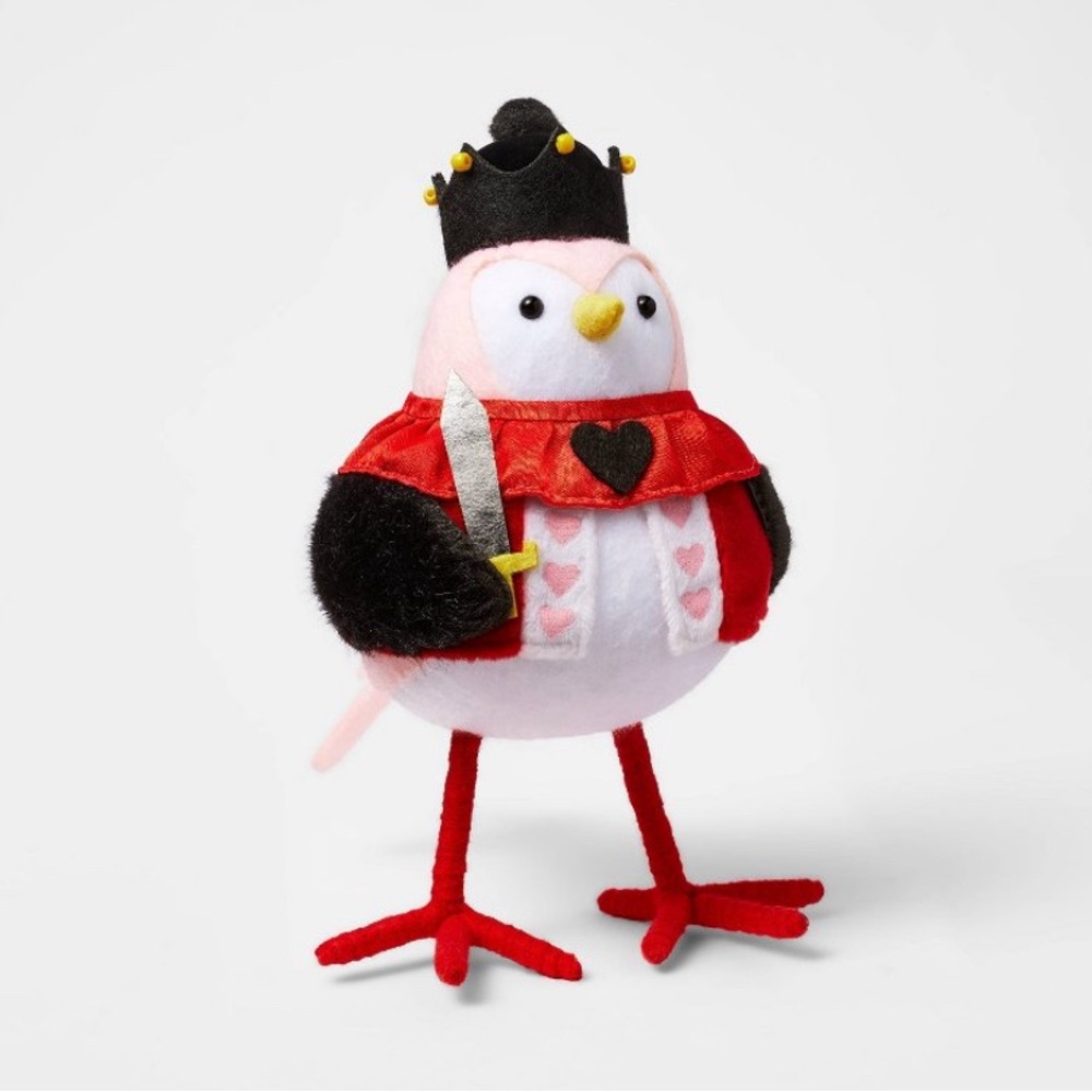 King of Hearts Bird Featherly Friends Valentine's Day 2024 Target Bird New
